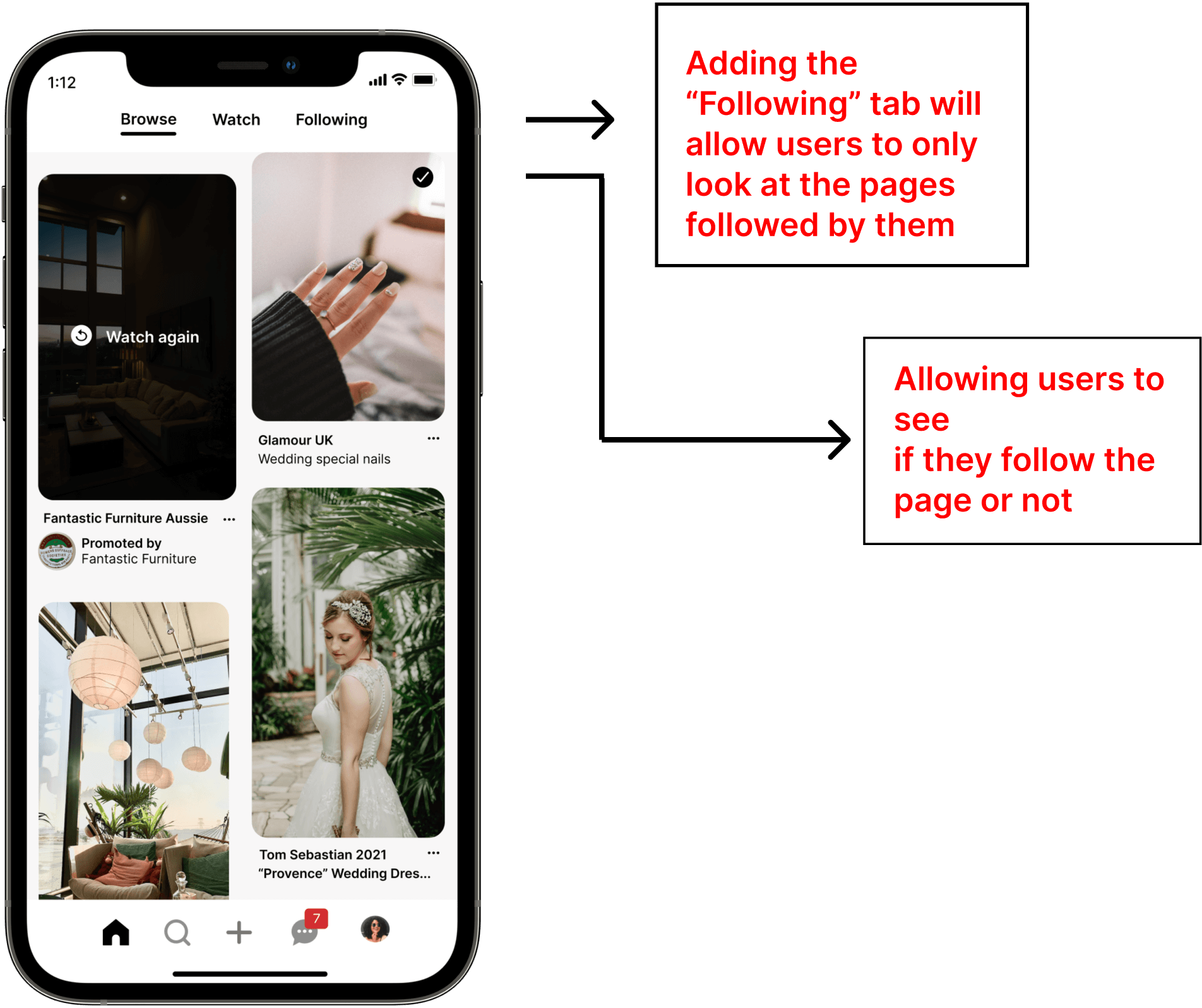 Pinterest design solution 2